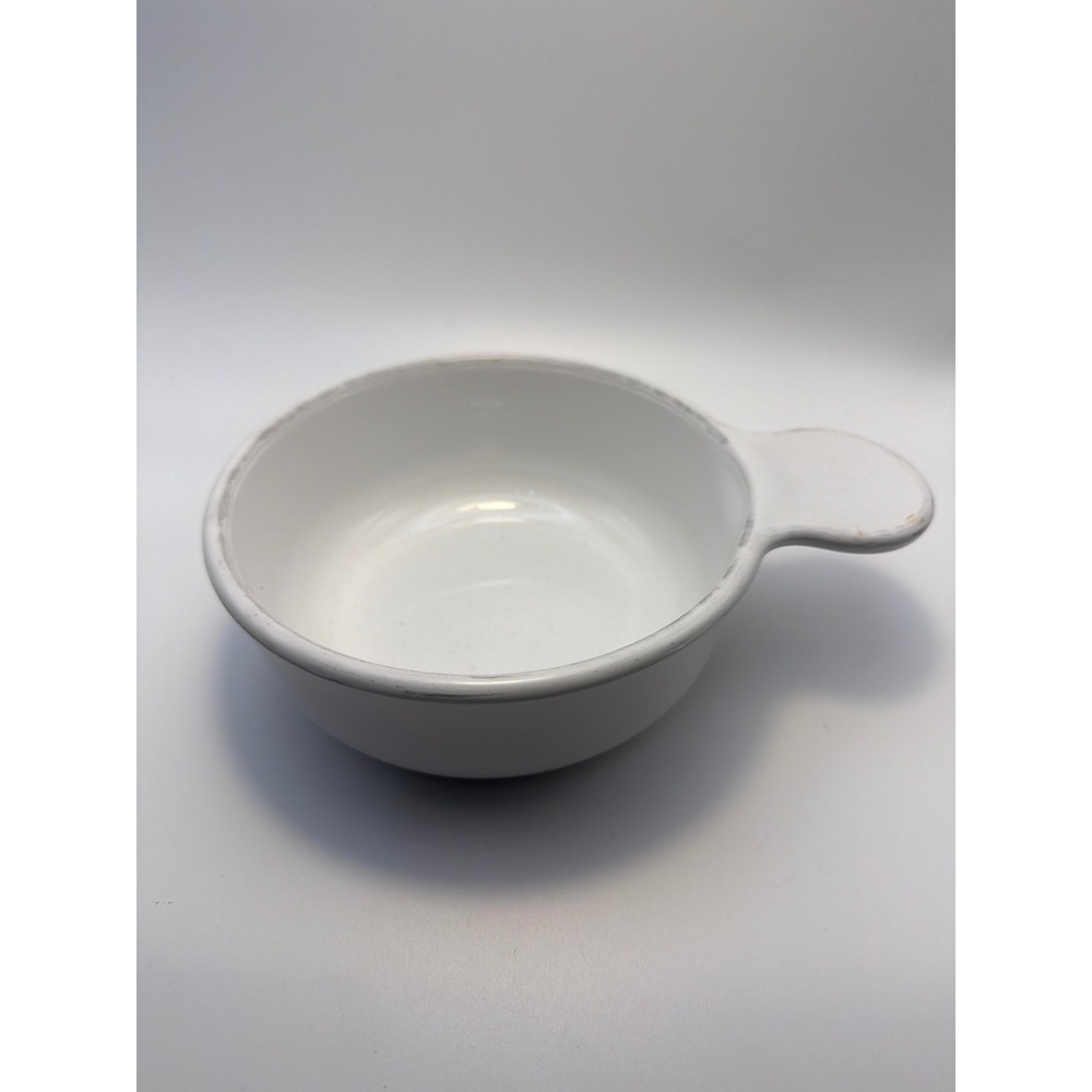 Vintage Corning Ware Grab-It 15 oz White Bowl P-150-B Tab Handle Pyroceram